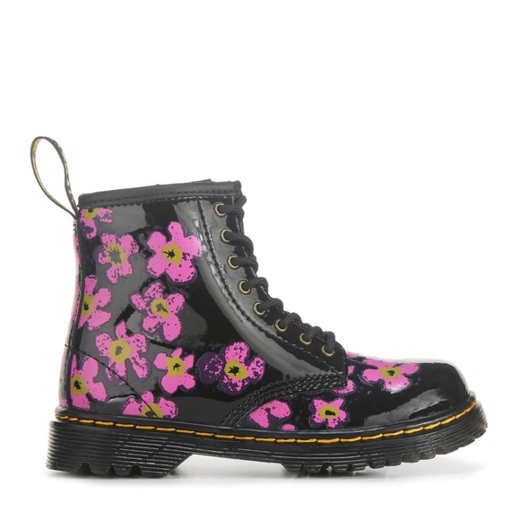 Dr. Martens Kids' 1460 Floral Lace-Up Boot - Picture 2 of 11